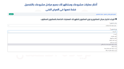 عرض فني ومالي جاهز ومفصل لجميع المشاريع - النسخة العربية المطورة